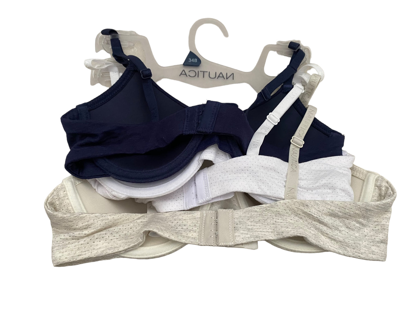 Juego de 3 brassieres marca Nautica