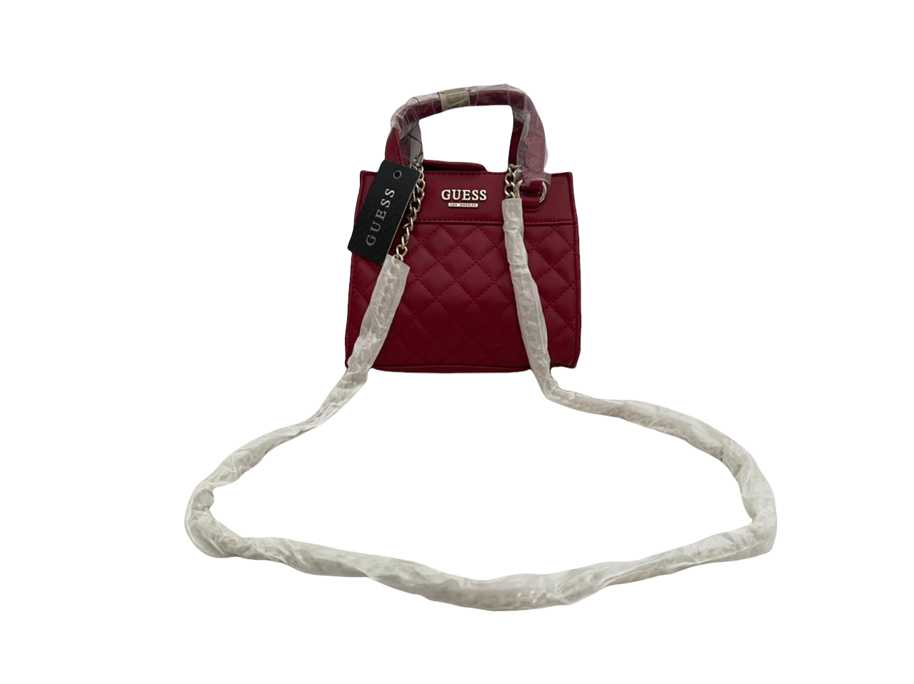 Bolsa crossbody con cadena marca GUESS