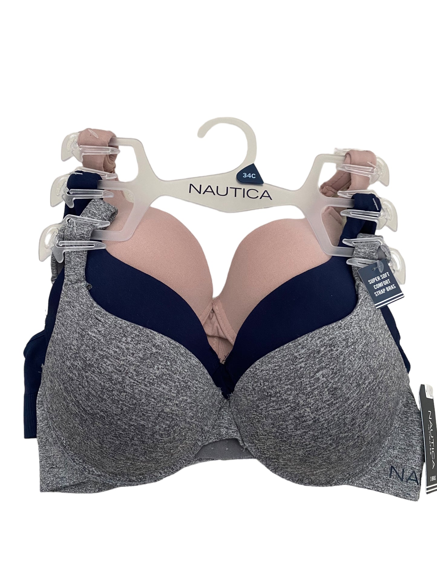 Juego de 3 brassieres marca Nautica