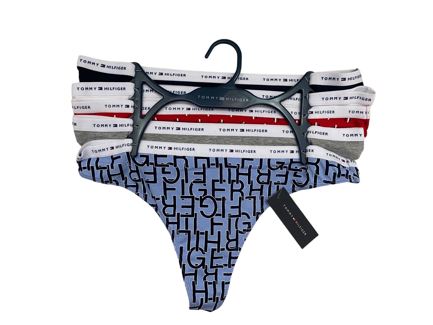 Tanga de 5 piezas marca Tommy Hilfiger