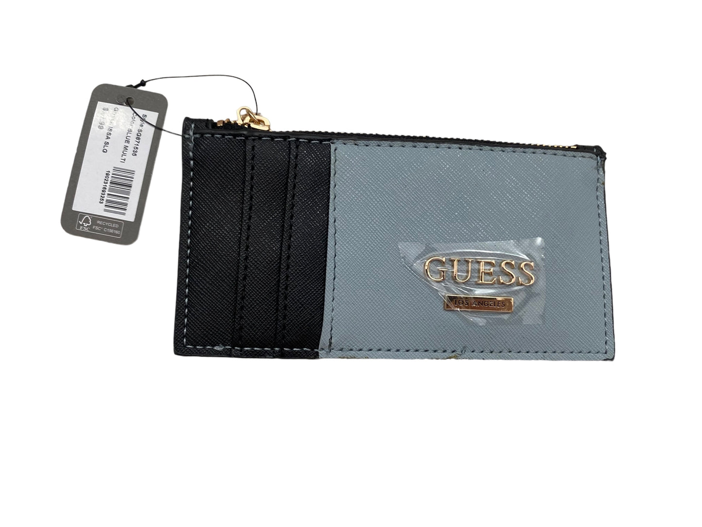 Tarjetero 6 compartimentos y monedero marca GUESS