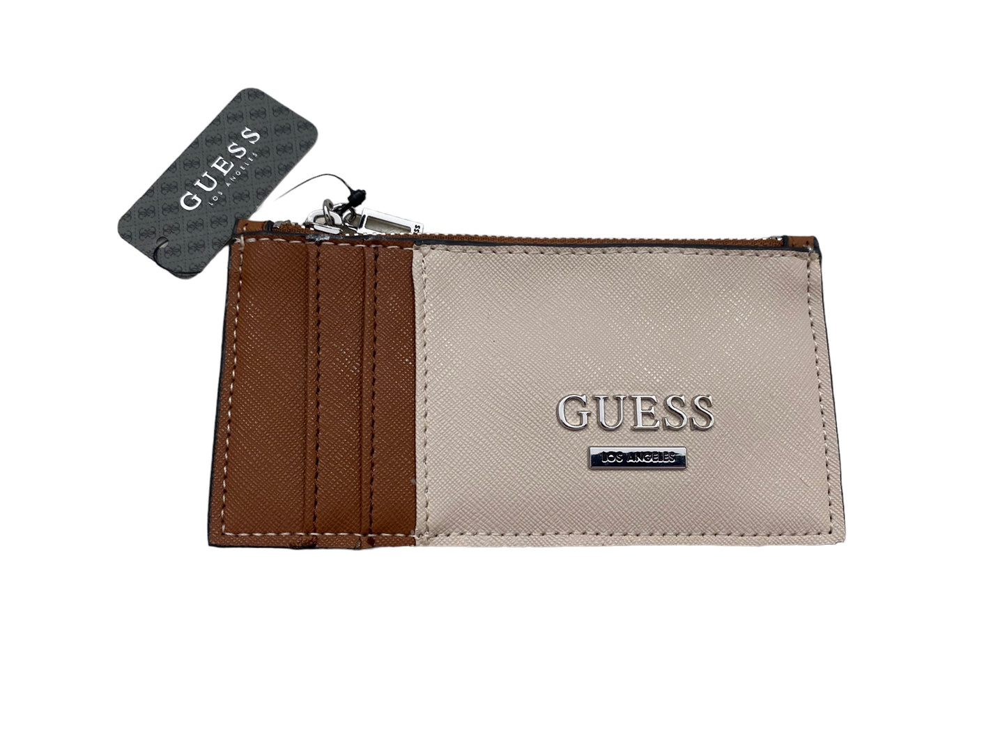 Tarjetero 6 compartimentos y monedero marca GUESS