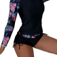 Traje de baño 2 piezas short y playera manga larga