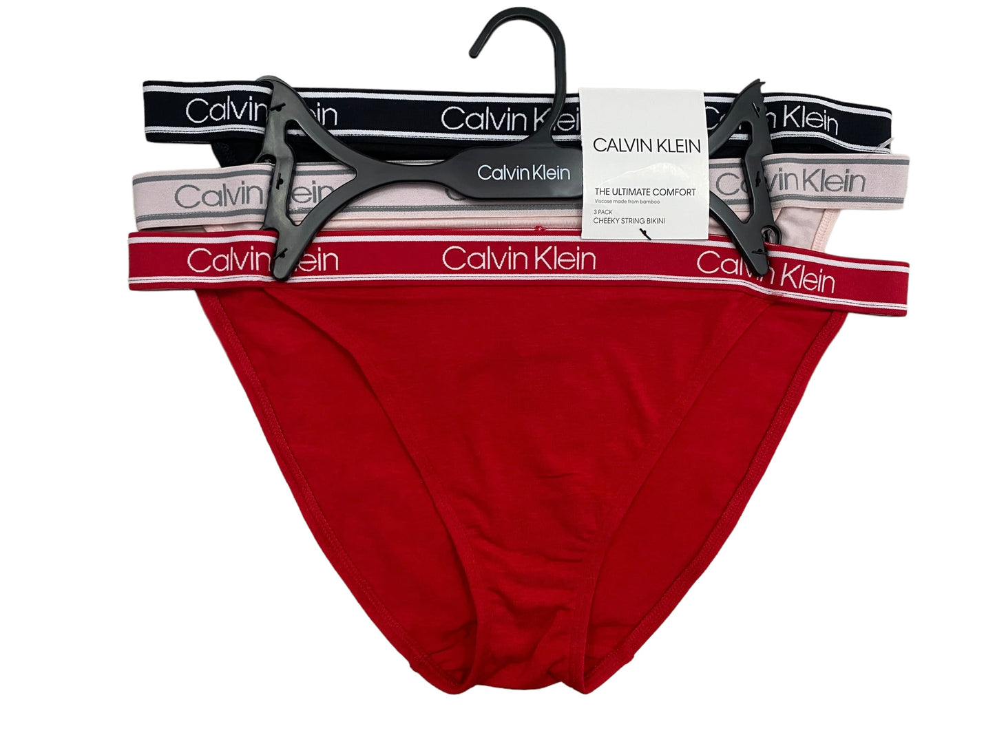 Juego de 3 panties marca Calvin Klein Cheeky String Comfort